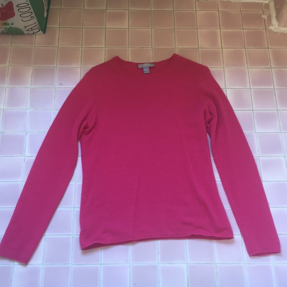 Pink 2-PLY Cashmere Sweater